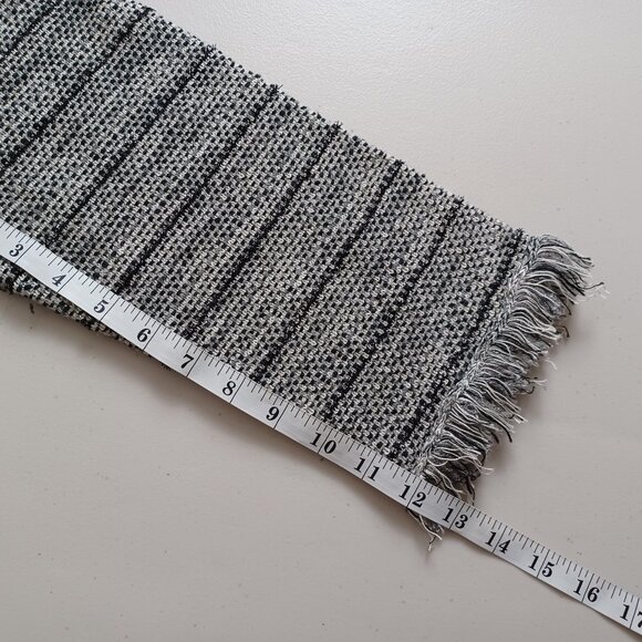 Chico’s Grey Black Lace Fringes Open Front Sweater - Picture 14 of 16